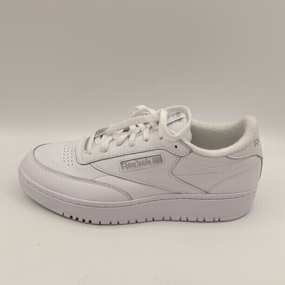 Reebok Classic White Leather Sneakers WMS Size 11 Lace Up Retro Casual Shoes - Picture 9 of 14